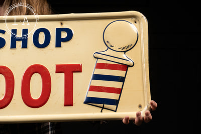 1950's Wildroot Barber Shop Embossed Tin Sign
