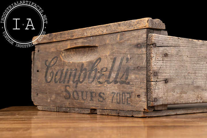 Antique Wooden Campbell's Soup Crate – Industrial Artifacts