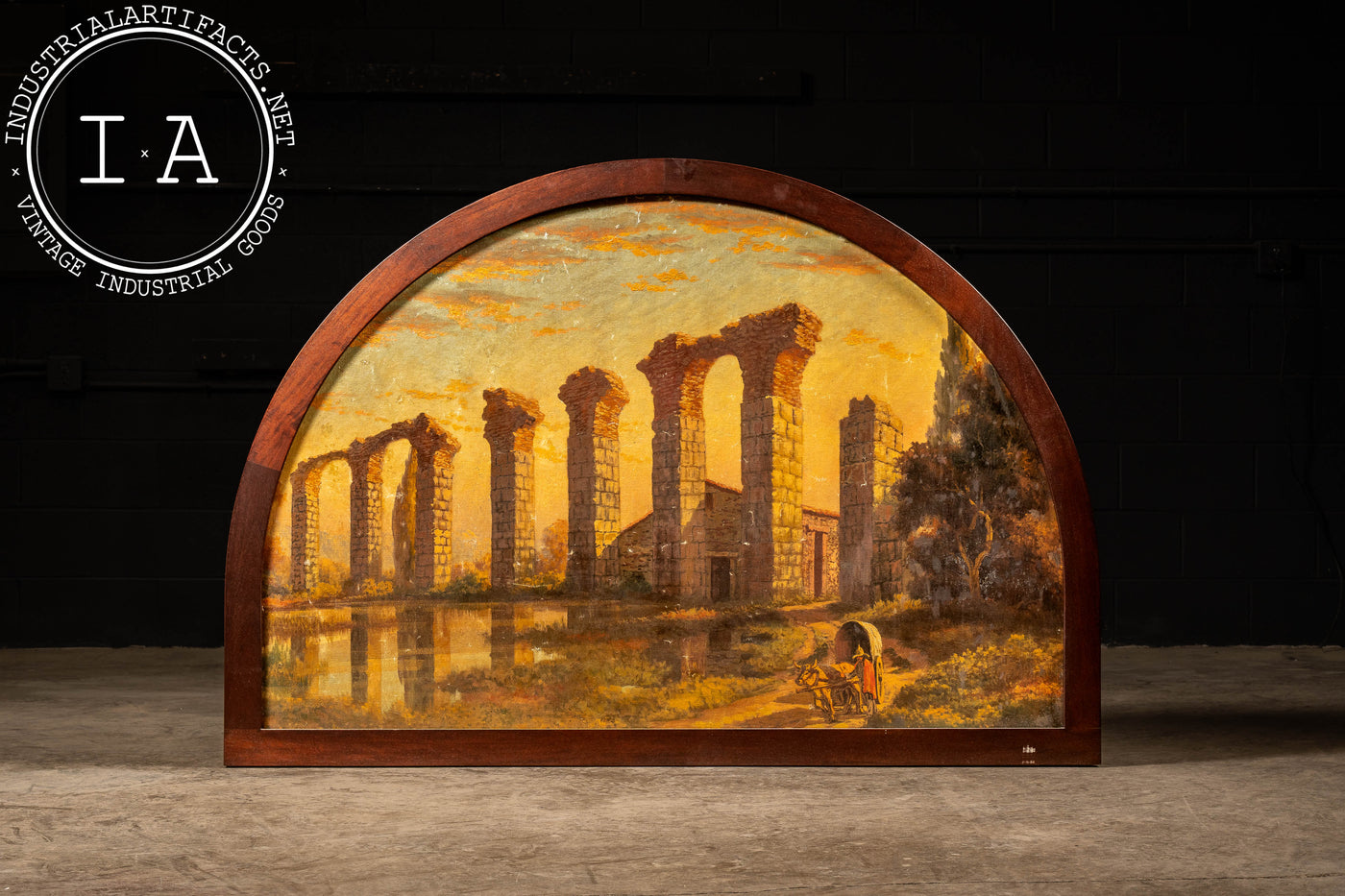Vintage Framed Claudian Aqueduct Print