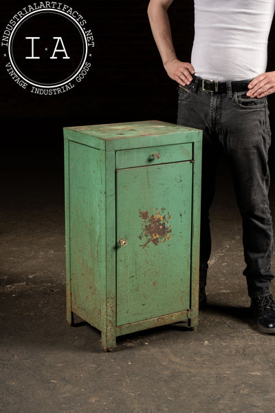 Vintage Industrial Metal Cabinet by Eagle Sheet Metal Mfg. in Green