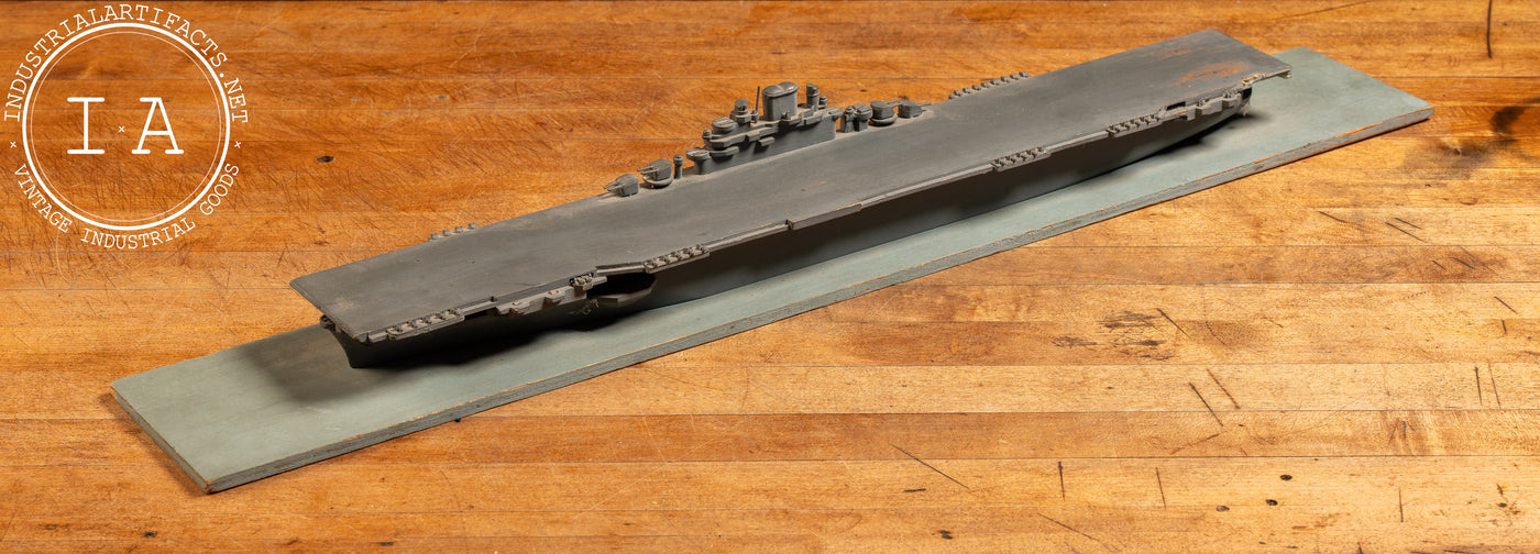 Vintage Essex-Class Aircraft Carrier Identification Model by South Salem Studios