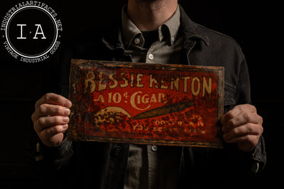 Early 20th Century Tin Cigar Advertising Sign