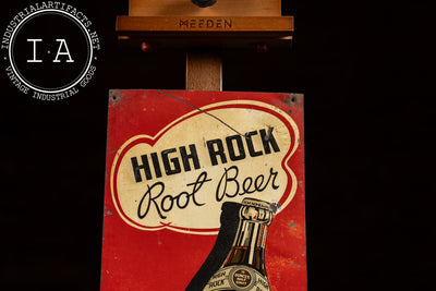 Vintage High Rock Root Beer 5¢ Tin Litho Sign