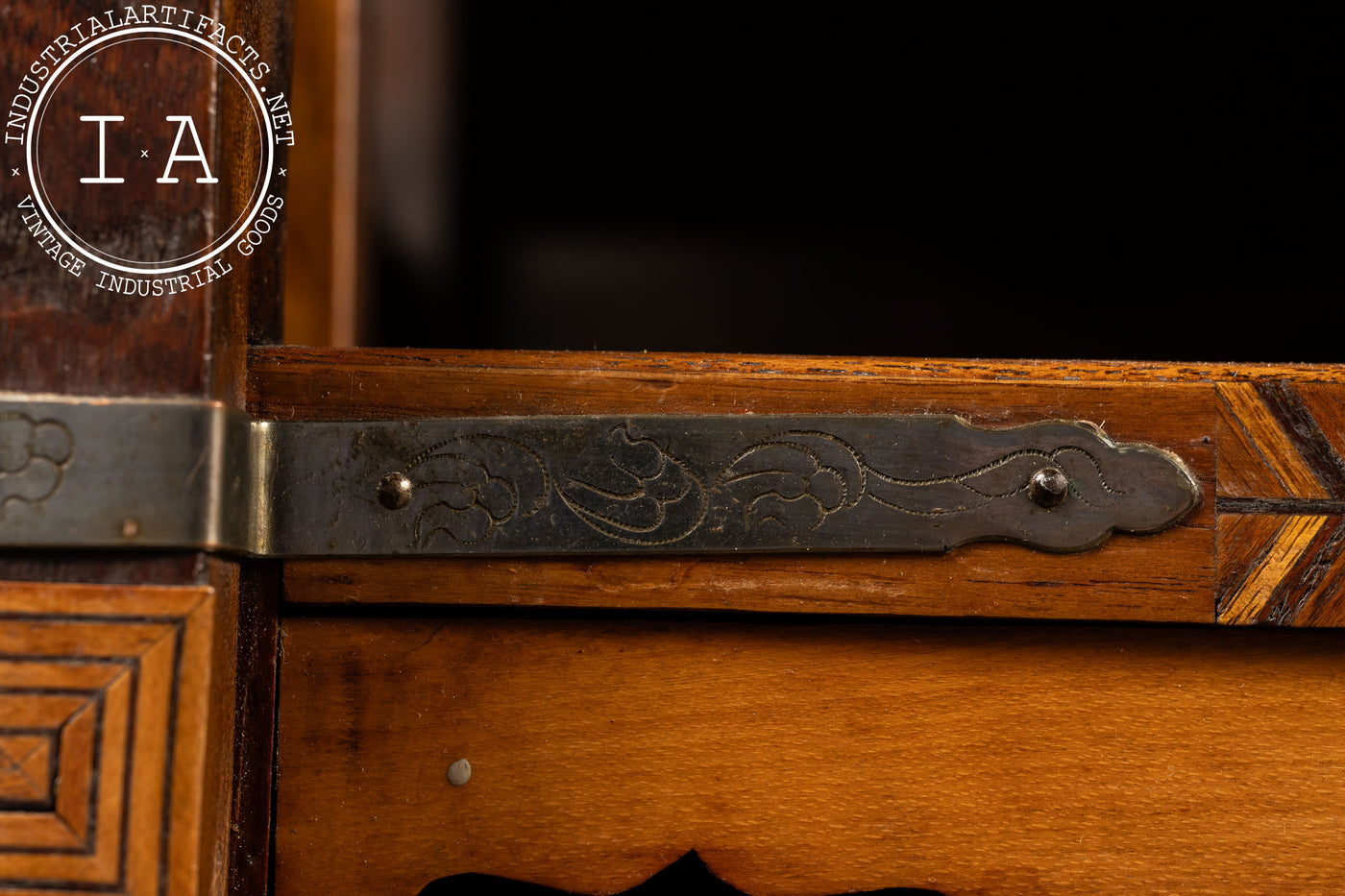 Early Meiji Period Japanese Elm Shadona Cabinet