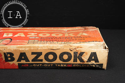 Vintage Cardstock and Plastic Toy Bazooka by Hillan