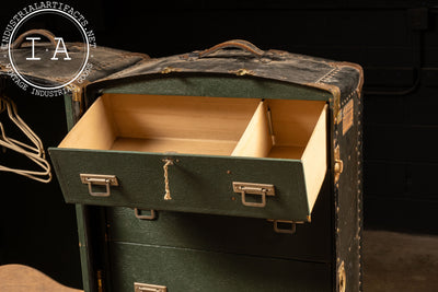 Early 20th Century Wardrobe Steamer Trunk