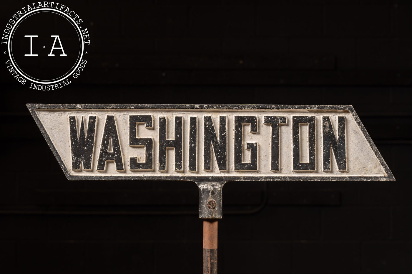 Small Vintage Cast Metal Street Sign