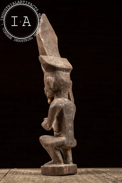 Vintage Wooden Indonesian Adu Zatua Sculpture
