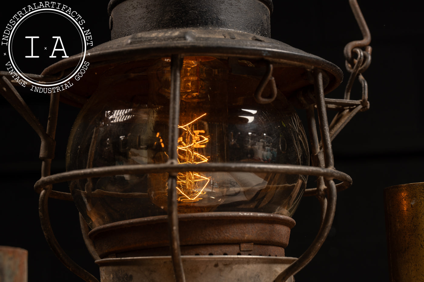 Antique Converted Kerosene Lantern