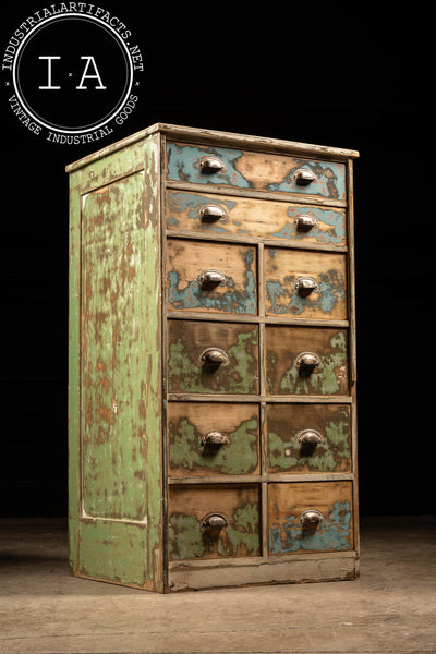 Early Pine Dresser with Distressed Paint