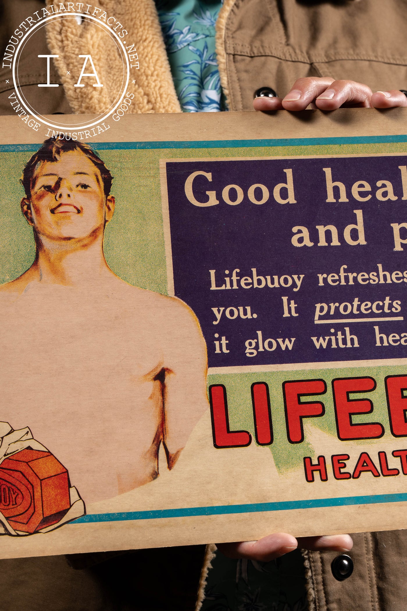 Vintage Lifebuoy Health Soap Cardstock Ad