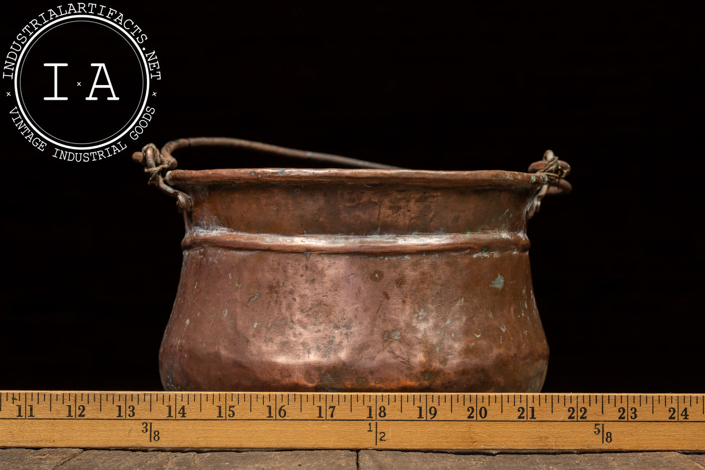 Primitive Hammered Copper Spittoon