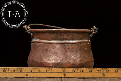Primitive Hammered Copper Spittoon