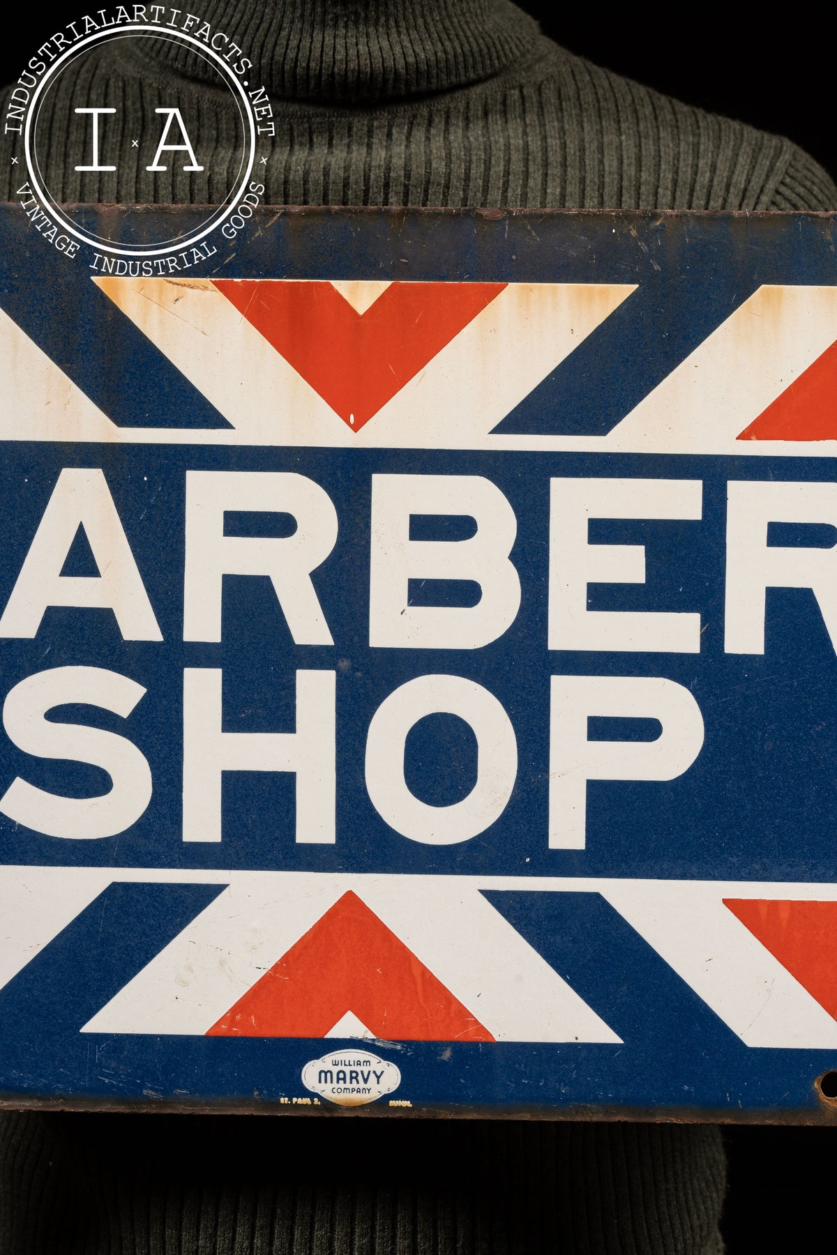 DSP Barbershop Storefront Sign โ Industrial Artifacts