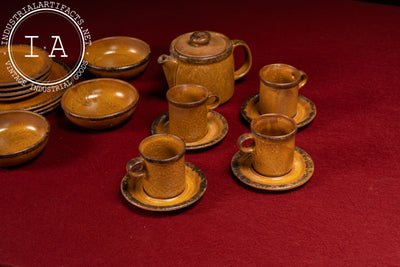 Vintage 20-Piece McCoy Pottery "Canyon Mesa" Dinner & Tea Set