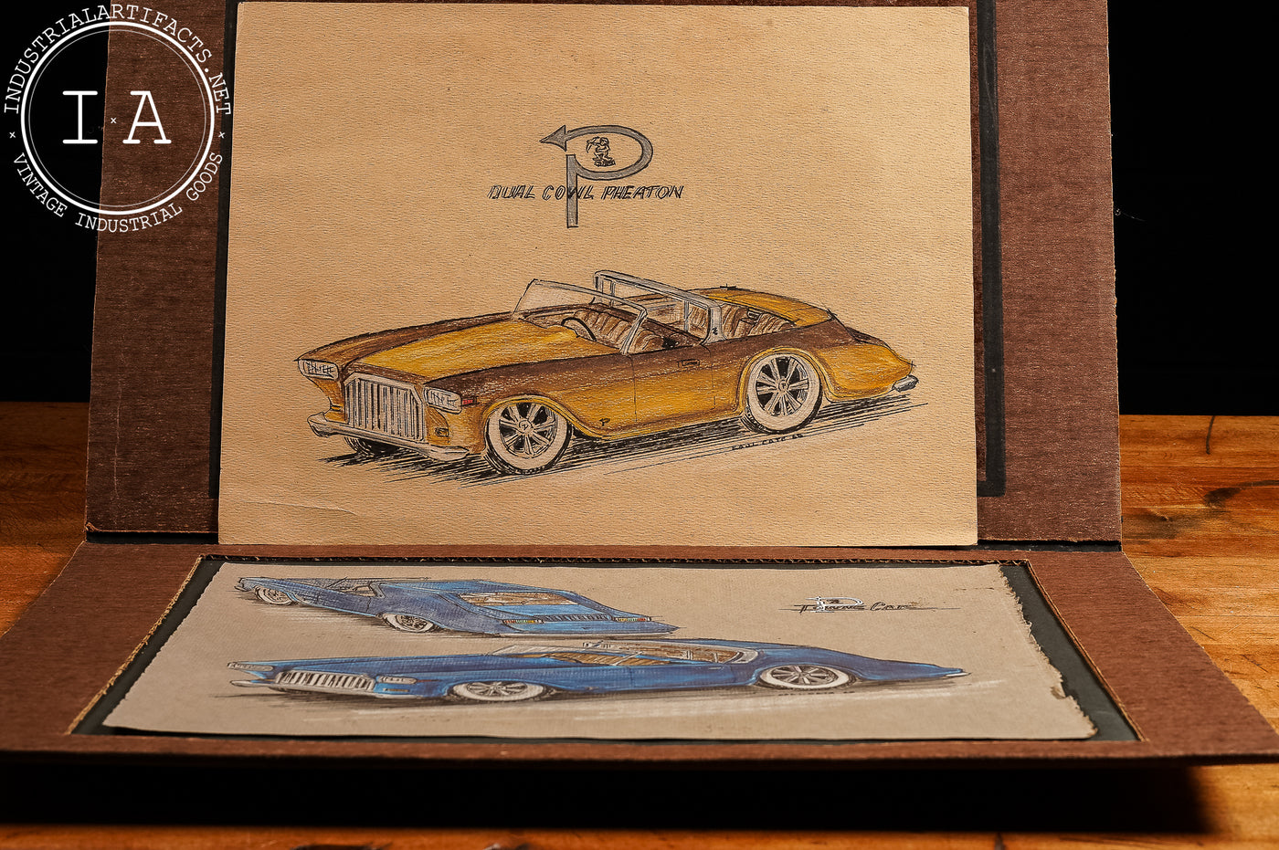 c. 1960s/1970s Pierce-Arrow Spec Concept Drawings