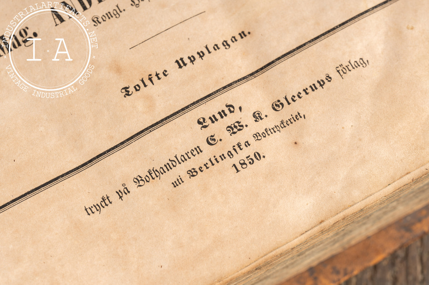 Mid-19th Century Swedish Devotional Bible by Anders Nohrborg