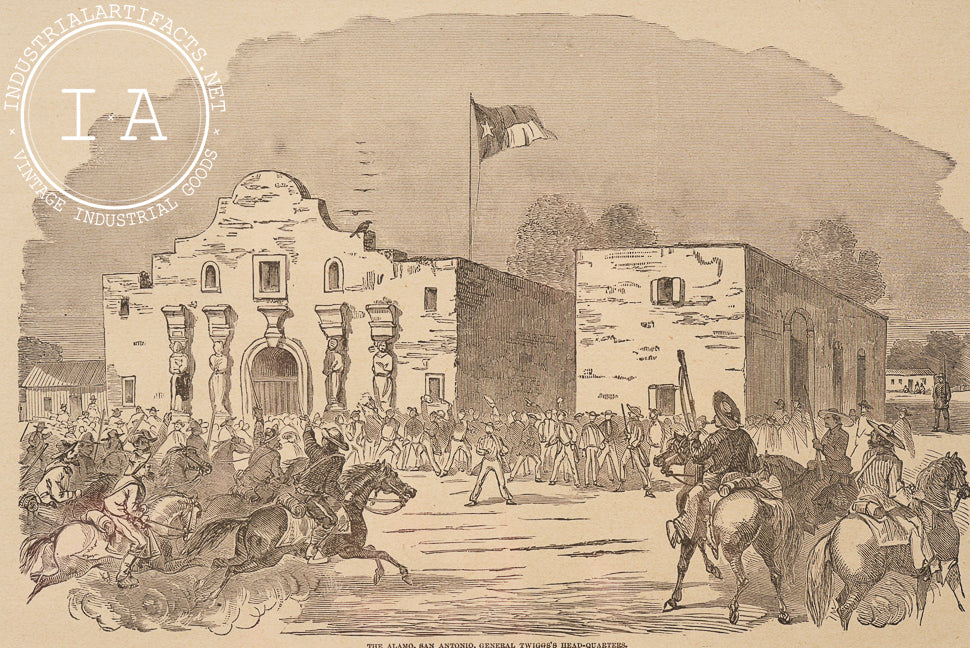 The Alamo - General Twiggs’ Headquarters | Framed Homer Etching
