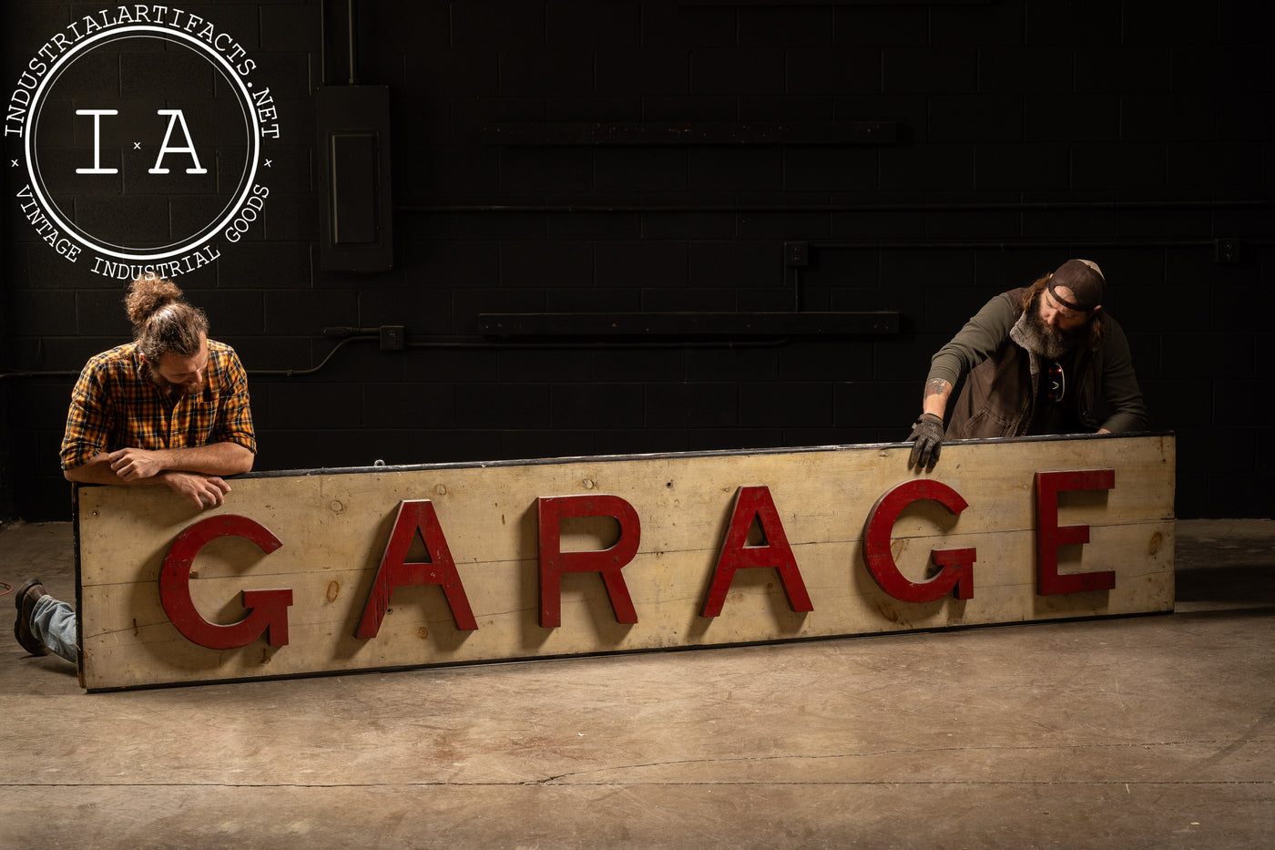Massive Antique Garage Sign