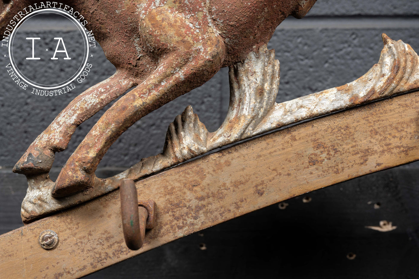 Late 19th Century Butchers Rack Crest by Brecht