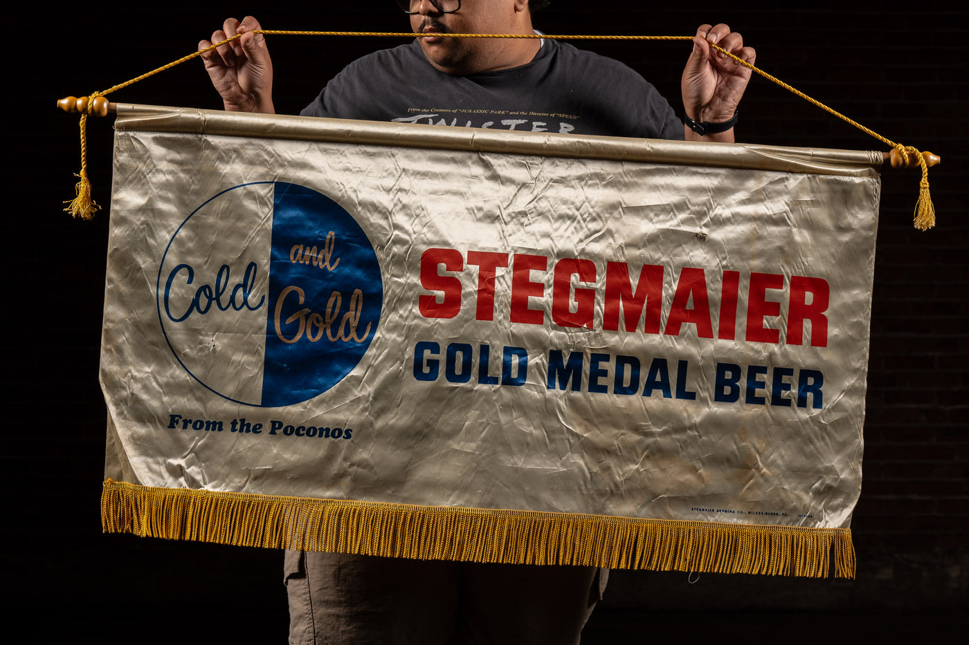 Vintage Stegmaier Gold Medal Beer Advertising Banner