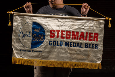 Vintage Stegmaier Gold Medal Beer Advertising Banner