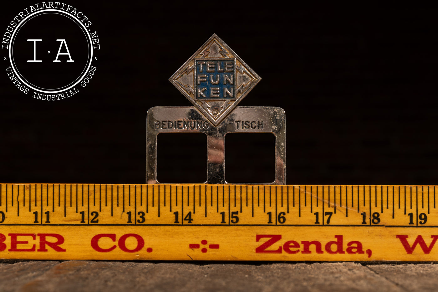 Vintage Chromed Telefunken Desktop Accent