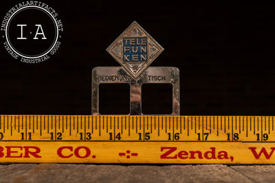 Vintage Chromed Telefunken Desktop Accent