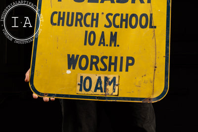 Vintage American Baptist Church Sign