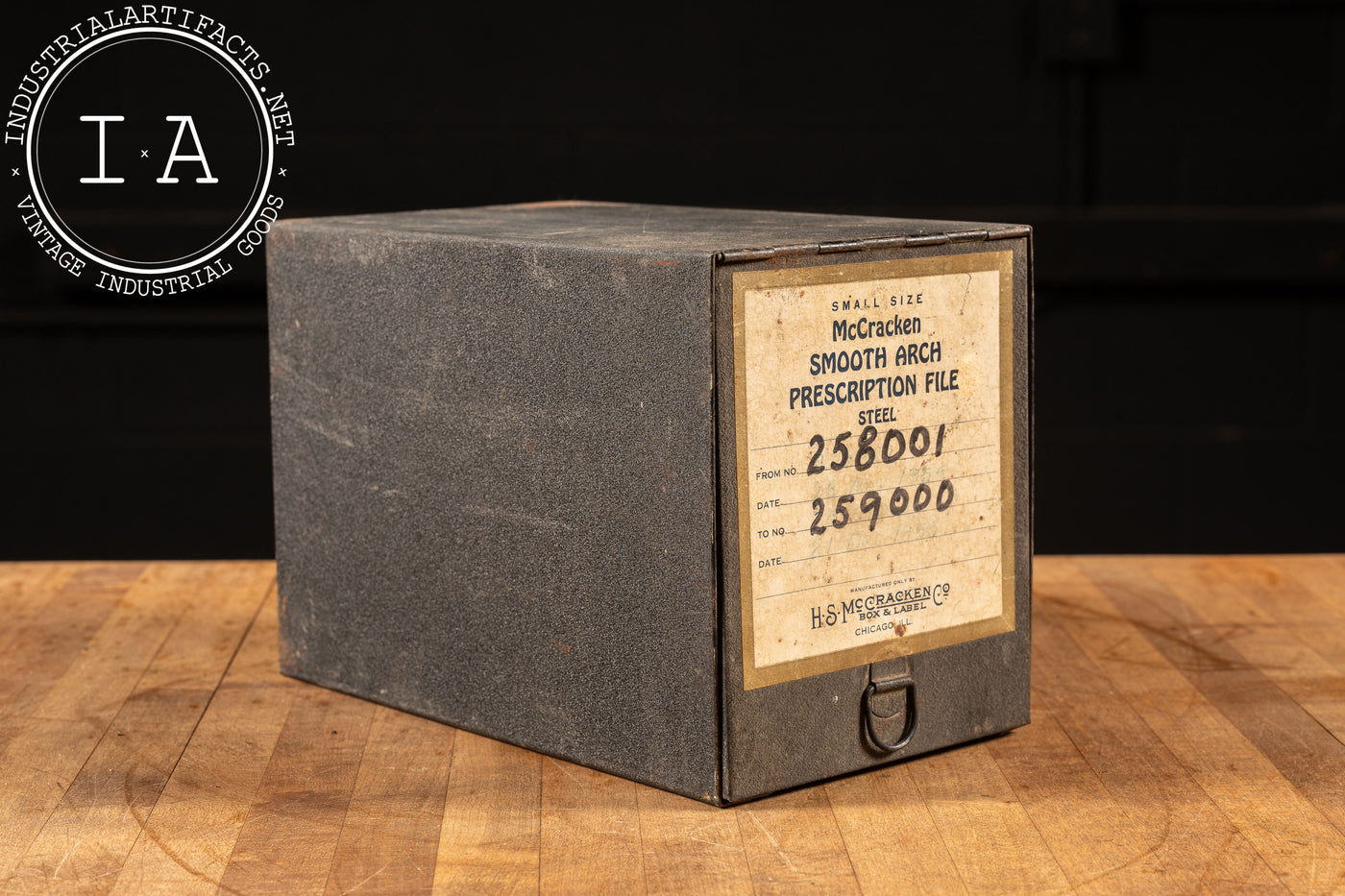 Vintage Steel Prescription File Drawer by McCracken