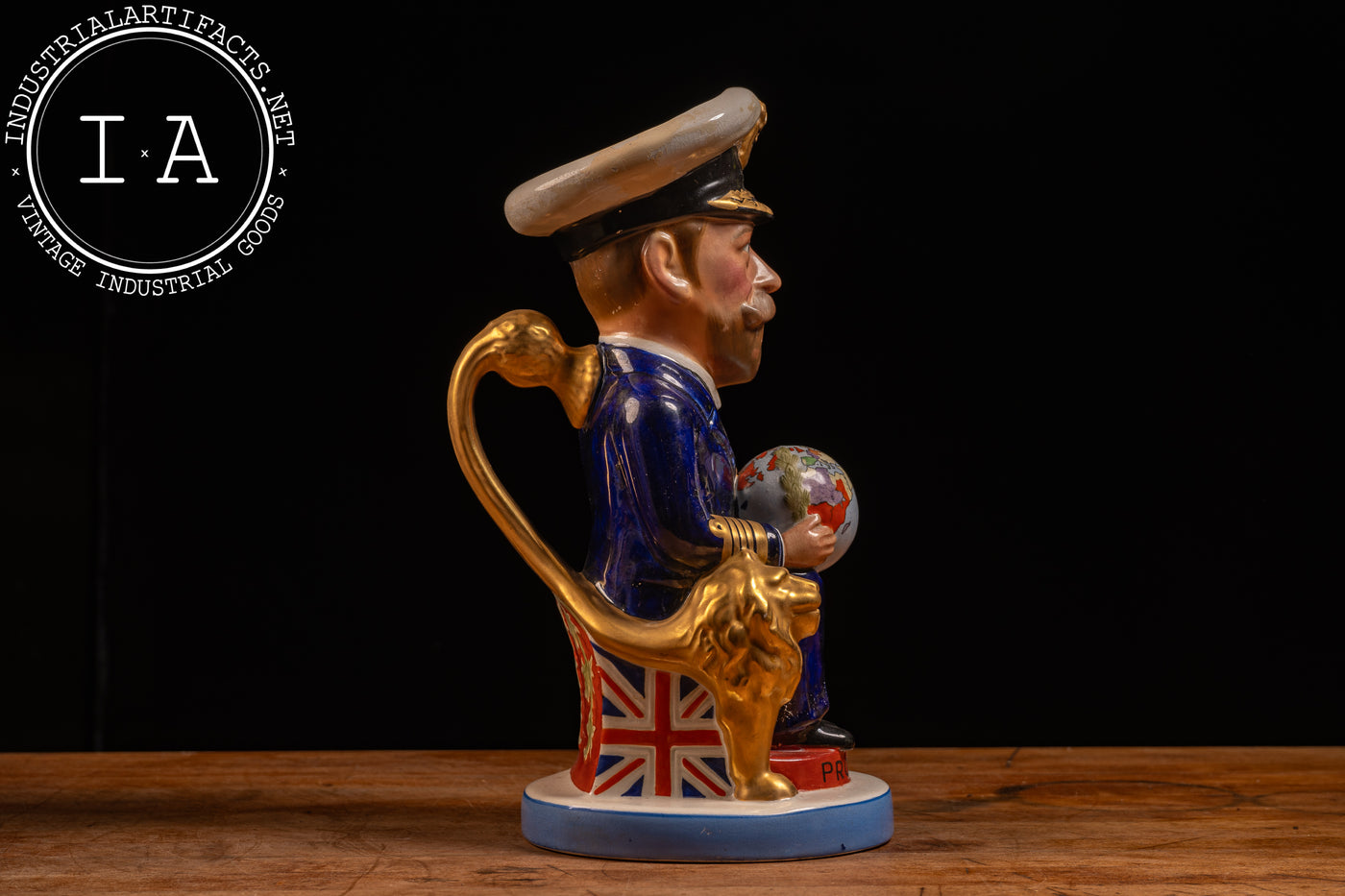 Early 20th Century Staffordshire Pottery Toby Jug - King George V