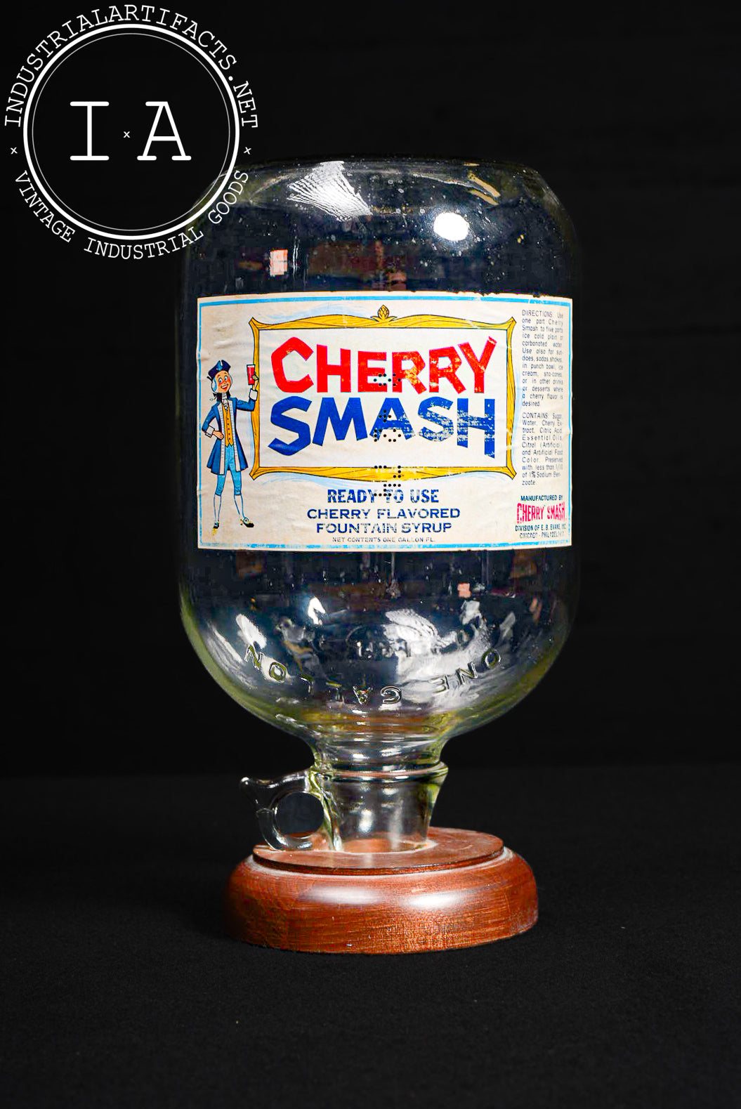 Vintage Cherry Smash Soda Fountain Syrup Dispenser