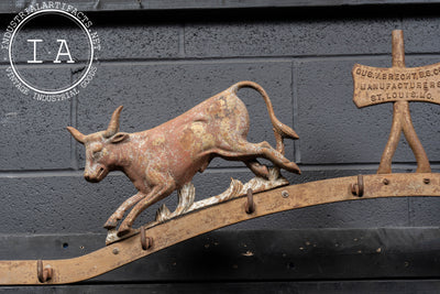 Late 19th Century Butchers Rack Crest by Brecht