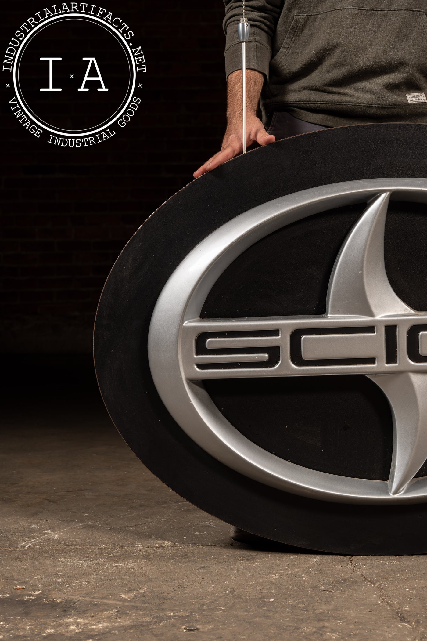 Large Double-Sided Scion Dealership Emblem Sign