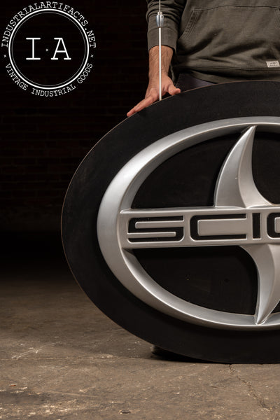 Large Double-Sided Scion Dealership Emblem Sign