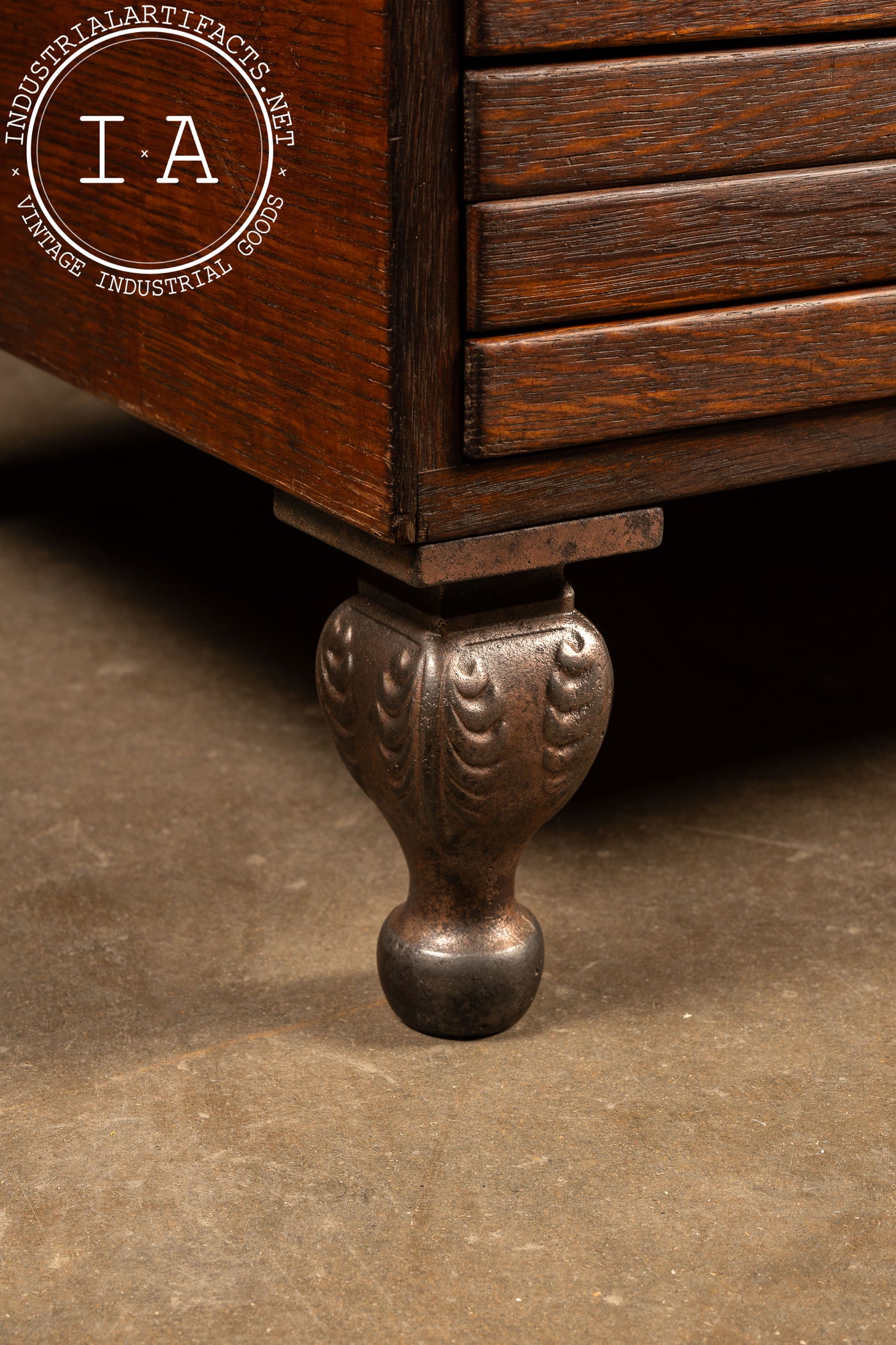 Early 20th Century Single Stack Wooden Flat File