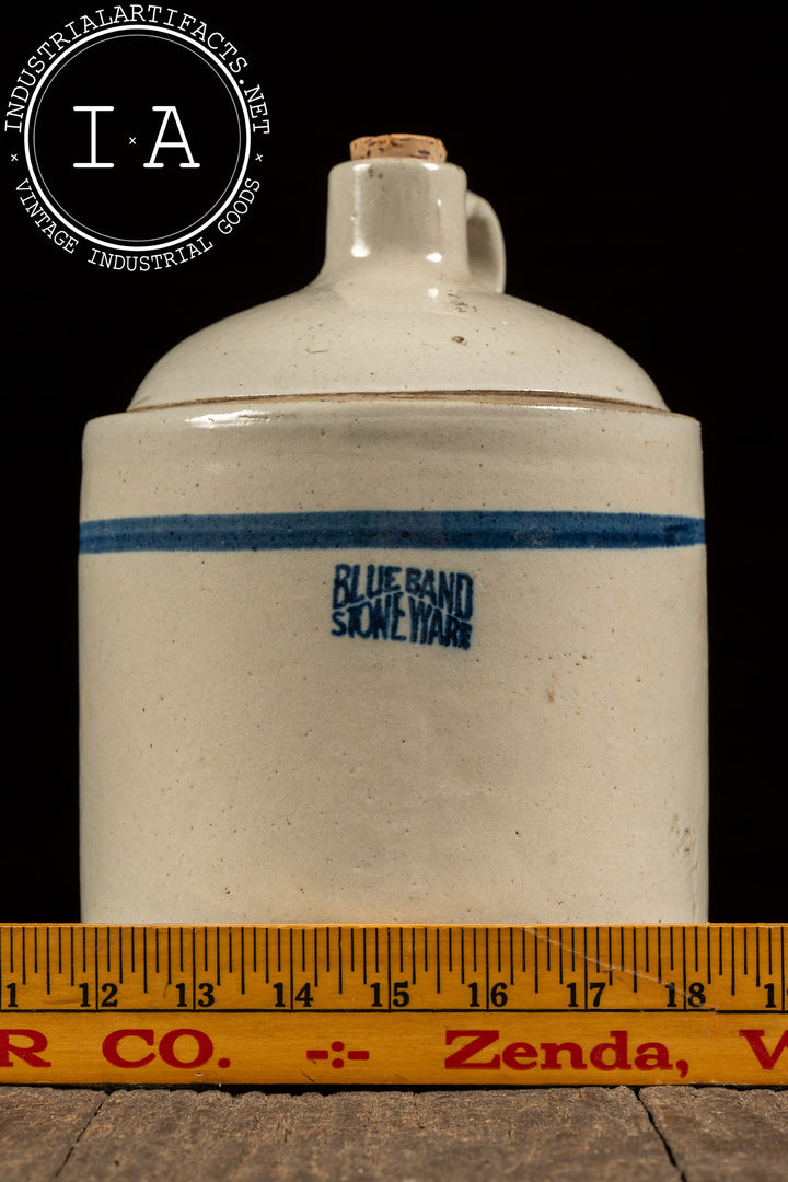 Early 20th Century 1-Gal. Stoneware Crock by Blue Band