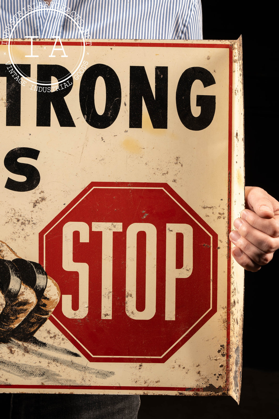 ケ*ン様 ARMSTRONG TIRES アンティークサイン Armstrong Tire Sign Authentic Antique Display Sign Garage