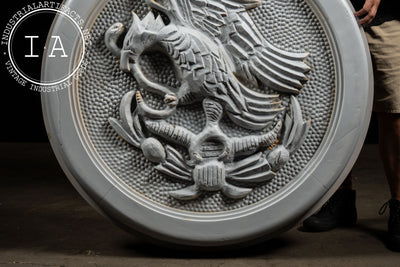 Massive Mid-Century Mexican National Emblem Architectural Medallion