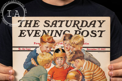 Saturday Evening Post Cardstock Cover Art - 11/27/37