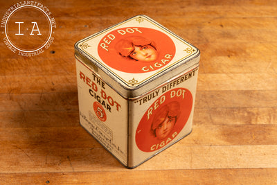 Vintage Red Dot Cigar Tin