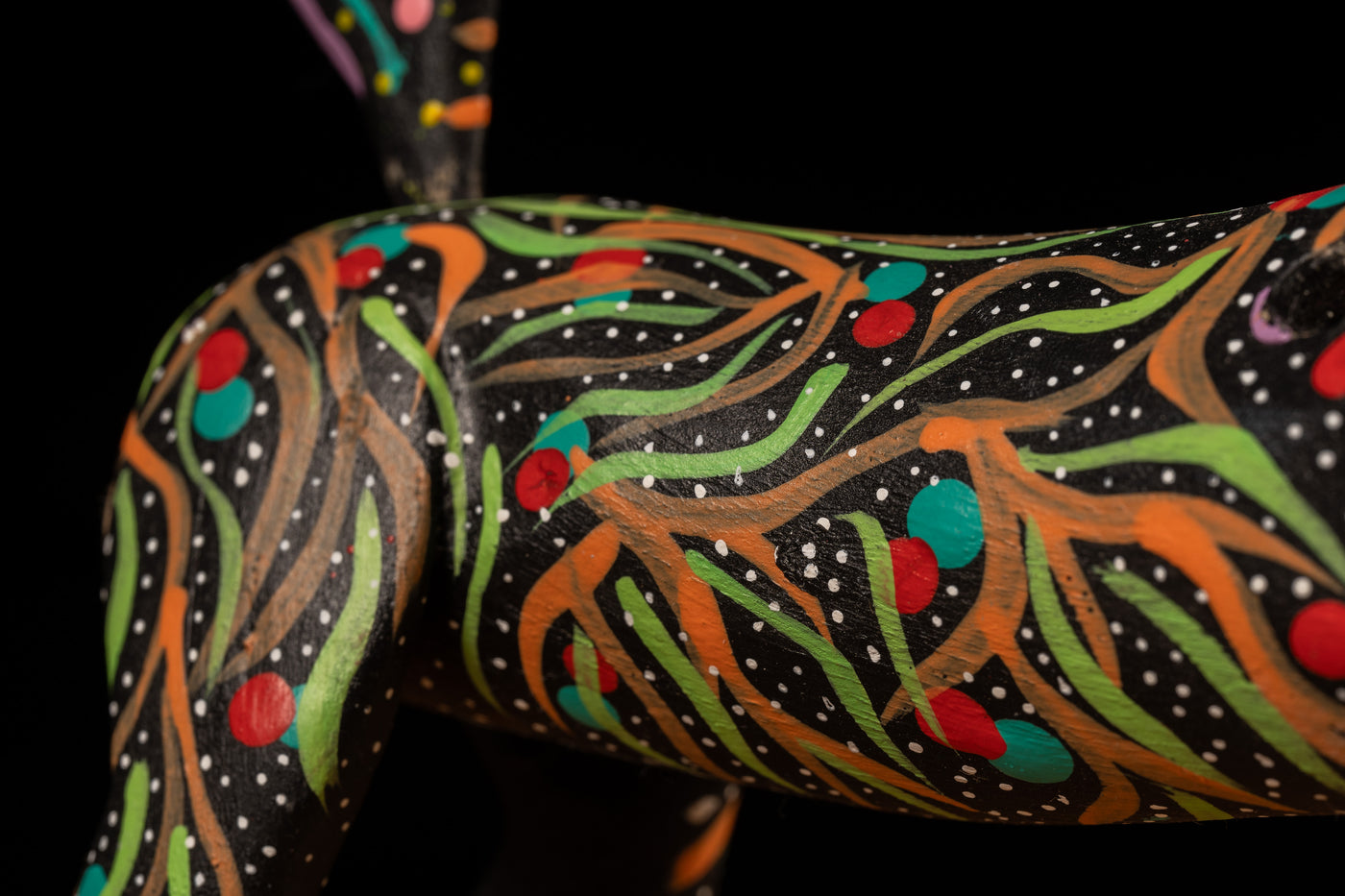 Vintage Deer Alebrije Mexican Hand Painted Folk Art