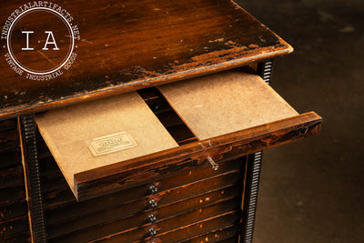 Early 20th Century Mahogany Sheet Music Cabinet