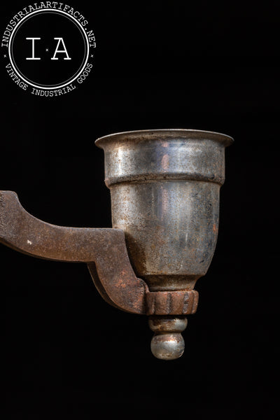 Five-Socket Nickel-Plated Art Deco Lighting Fixture