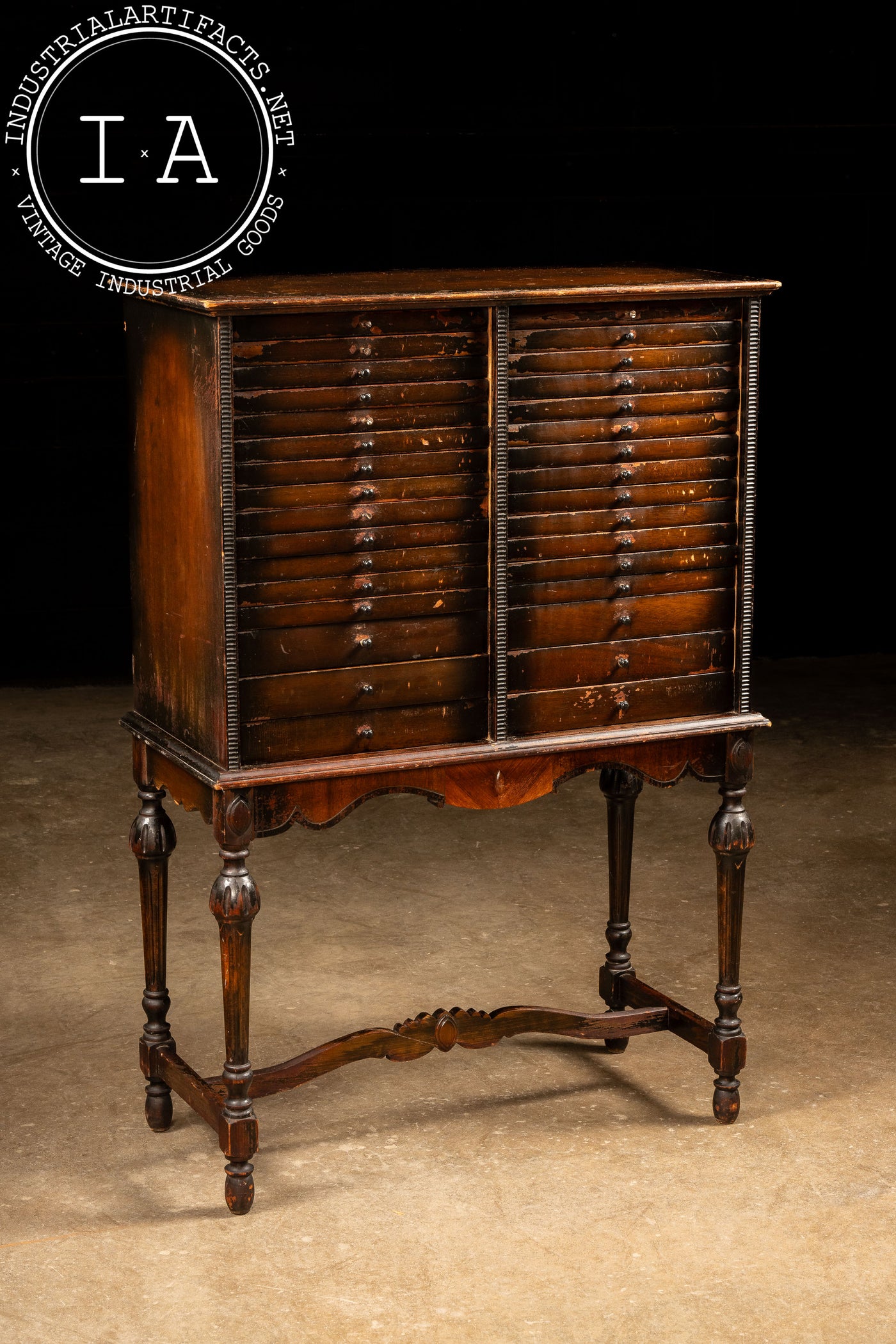 Early 20th Century Mahogany Sheet Music Cabinet