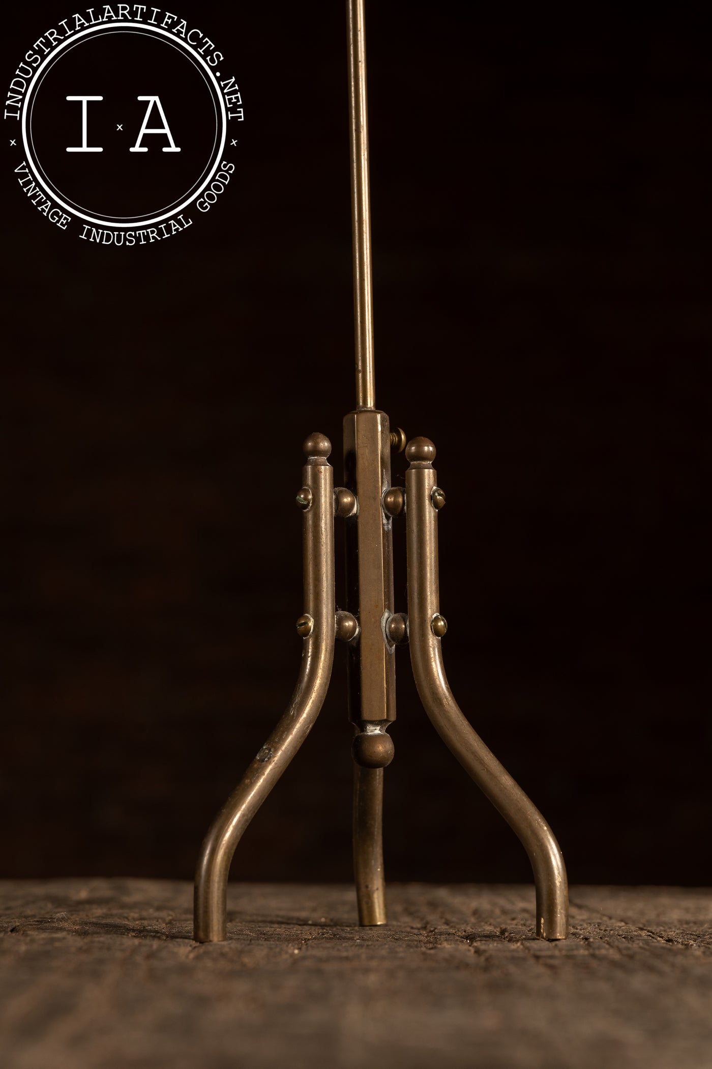 Antique Brass Tabletop Mercantile Display Stand