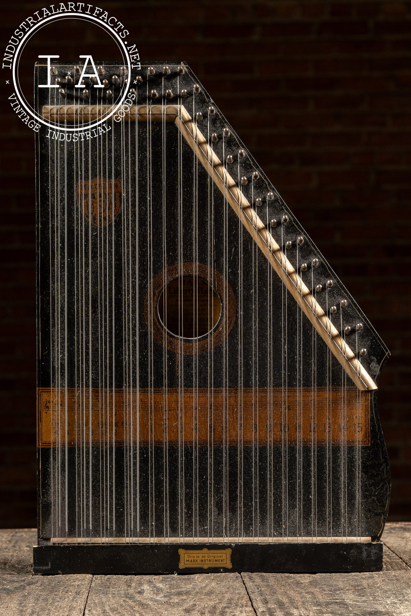Early 20th-Century Liberty Harp Zither by Marx