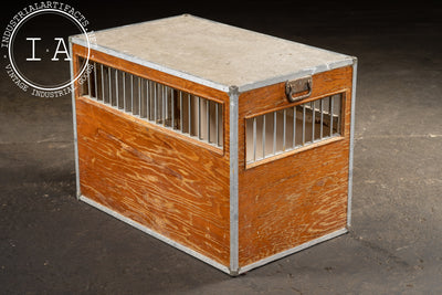 Vintage Wooden NYC Dog Pound Kennel by Kroyer Crates