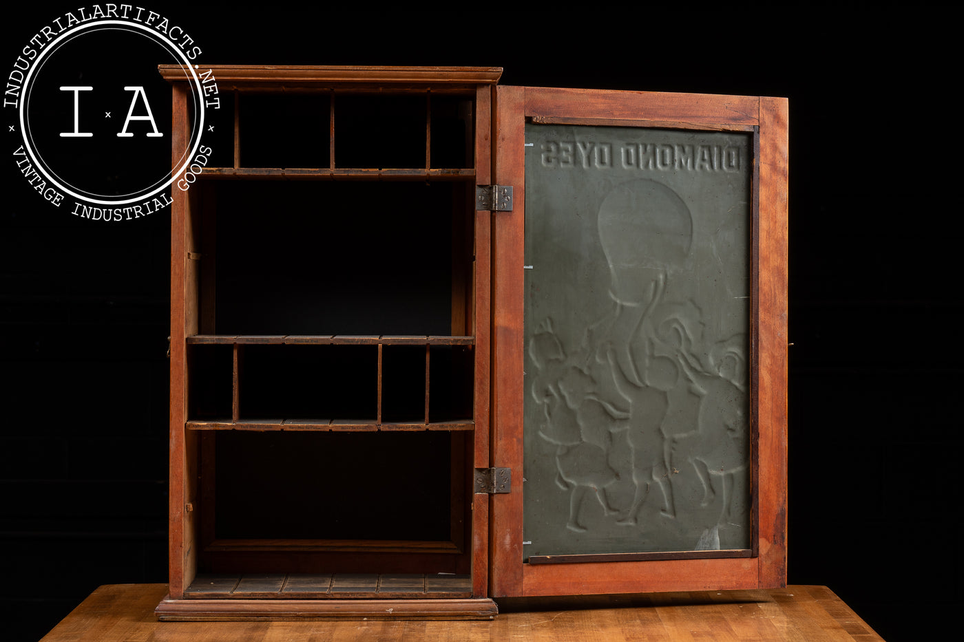 Early 20th Century Diamond Dyes Cabinet