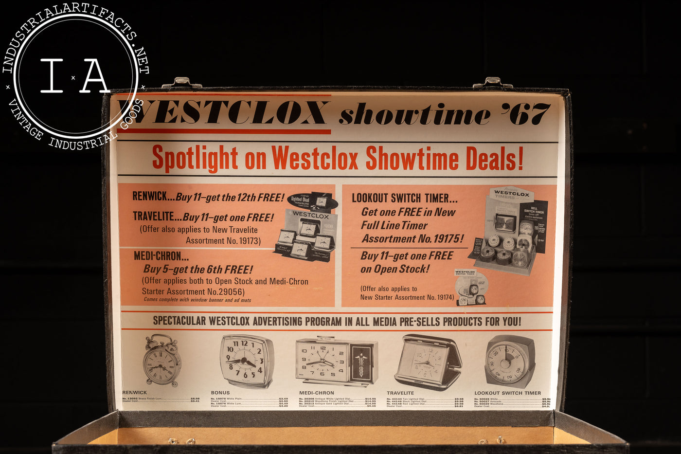 c. 1967 Westclox Salesman Sample Case